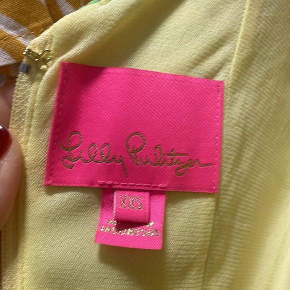 Lilly Pulitzer yellow del Rey dress xxs - Picture 6 of 6